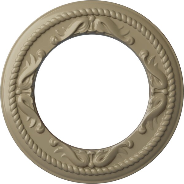 Ekena Millwork Roped Medway Ceiling Medallion (Canopies up to 7 1/2"), 12 1/4"OD x 7 1/2"ID x 7/8"P, Gobi Desert CM12MEGDF - main